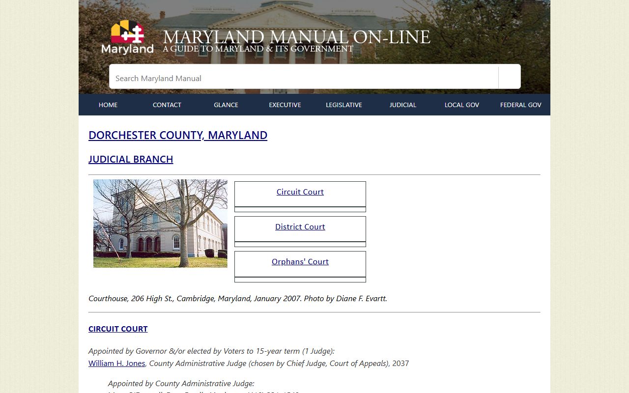 Dorchester County arrest records and court charges Maryland judicial branch source