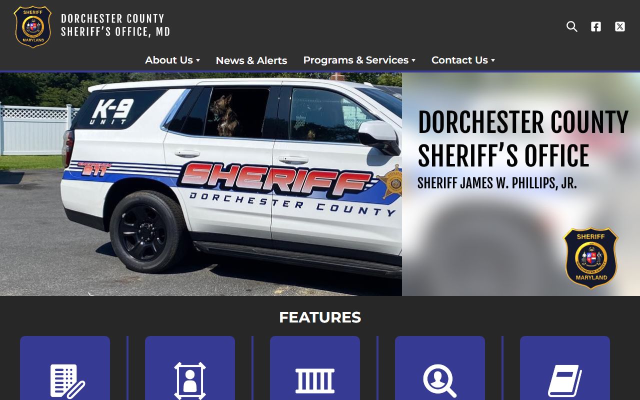 Dorchester County warrant records Sheriff's Office source